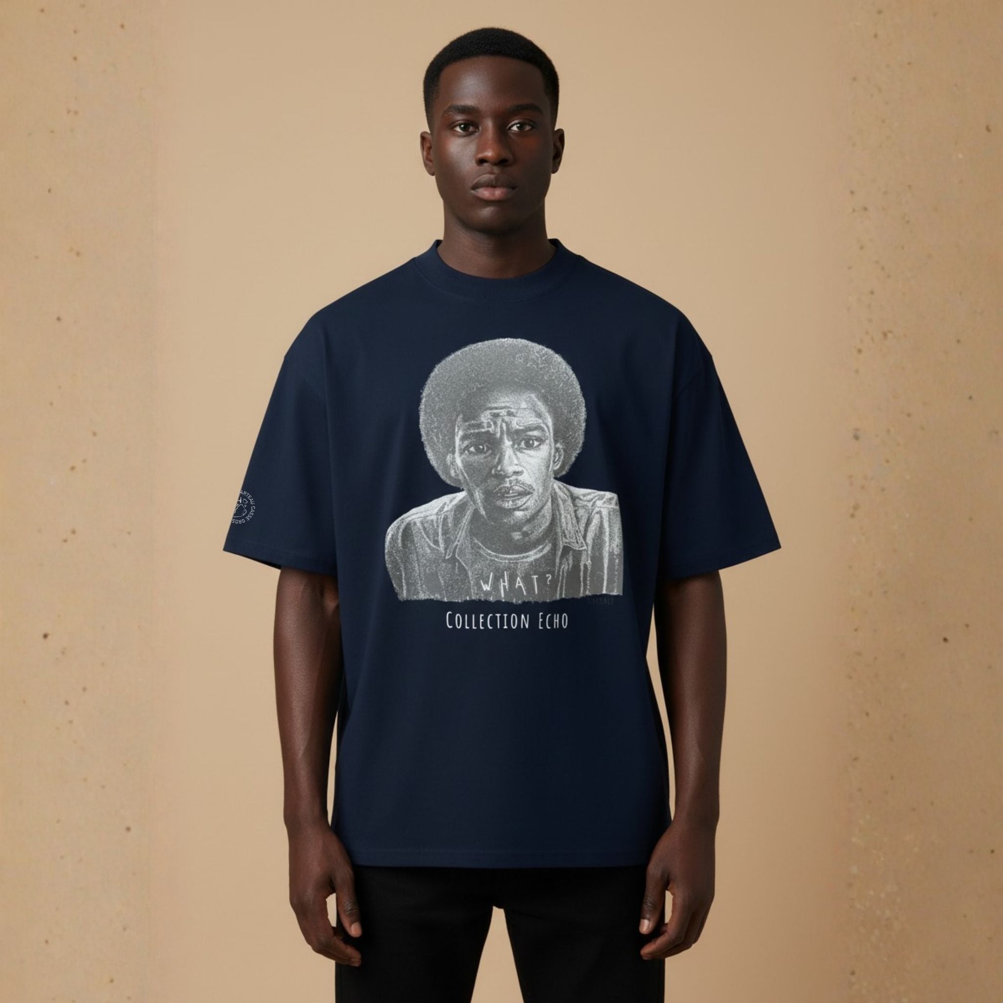 T-shirt Oversize Col montant Dark-E-What