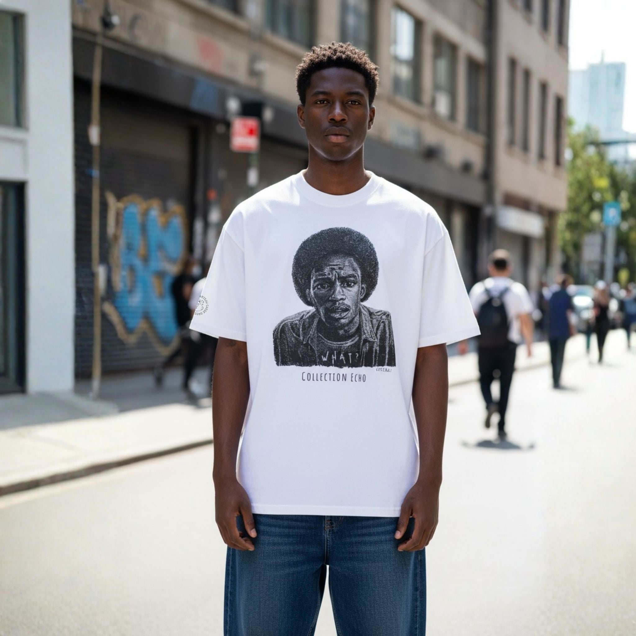 T-shirt Oversize Col montant E-What